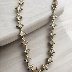 Star Design With Cz Stones Link Bracelet